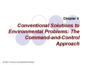 Conventional solutions