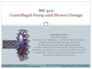Pump design course