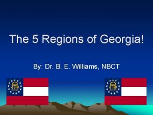 5 regions of georgia