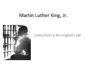 Martin Luther King Jr Letter from a Birmingham