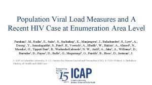 Population Viral Load Measures and A Recent HIV