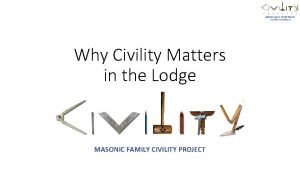 Why civility matters