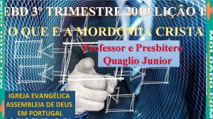 EBD 3 TRIMESTRE 2019 LIO 1 Professor e