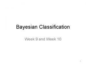 Bayes classification