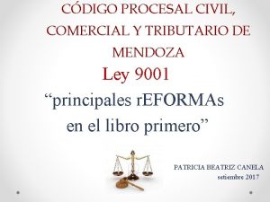 CDIGO PROCESAL CIVIL COMERCIAL Y TRIBUTARIO DE MENDOZA