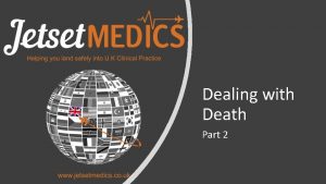 Death certificate geeky medics