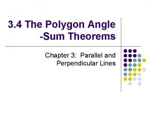 3-5 the polygon angle-sum theorems