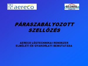 PRASZABLYOZOTT SZELLZS AERECO LGTECHNIKAI RENDSZER ELMLETI S GYAKORLATI