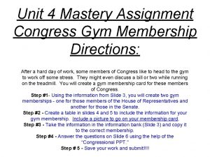 House of representatives gym
