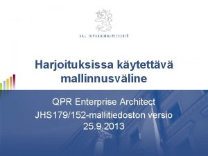 Qpr enterprise architect