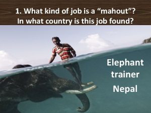 1 What kind of job is a mahout