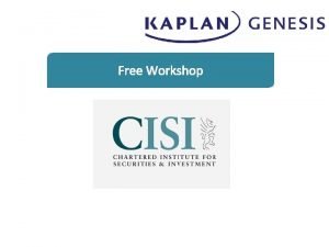 Free Workshop About Us Follower of the CFA