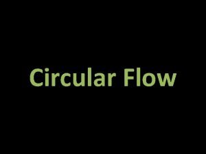 Circular flow of income