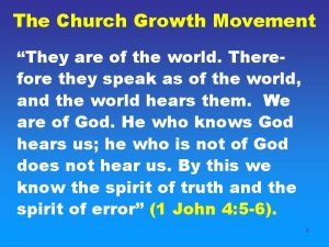 Church growth movement
