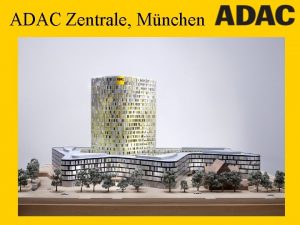 ADAC Zentrale Mnchen Ausschreibung Ausschreibung im November 2003