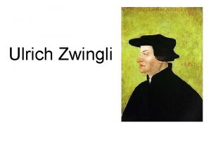 Ulrich zwingli