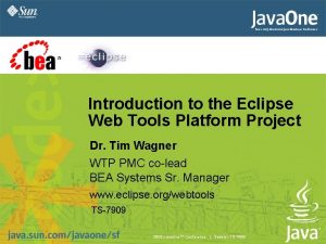 Eclipse web tools platform