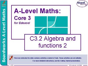 ALevel Maths Core 3 for Edexcel C 3