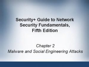 Security Guide to Network Security Fundamentals Fifth Edition