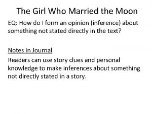 The girl who married the moon