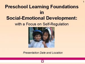Preschool learning foundations volume 1