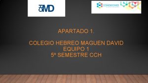 APARTADO 1 COLEGIO HEBREO MAGUEN DAVID EQUIPO 1