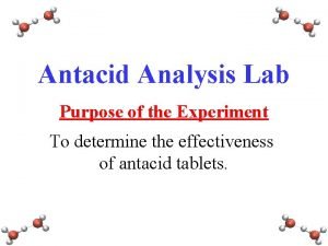 Antacid lab report