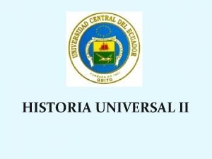 HISTORIA UNIVERSAL II EL HUMANISMO LA POCA MODERNA