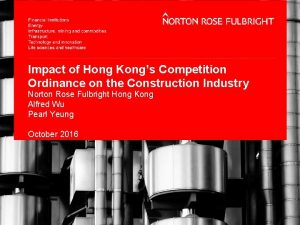 Impact of Hong Kongs Competition Ordinance on the
