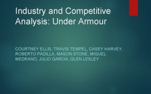Under armour industry analysis