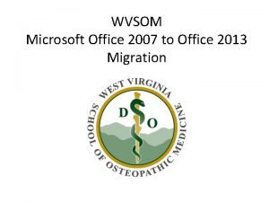 Office 7 migration