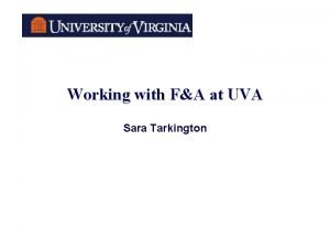 Uva f&a rates