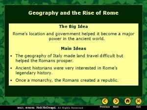 Physical geography of rome