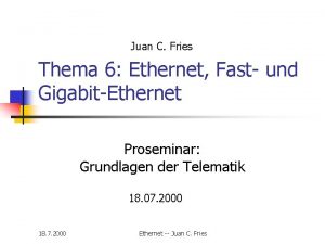 Ethernet frame aufbau