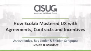 How Ecolab Mastered UX with Agreements Contracts and