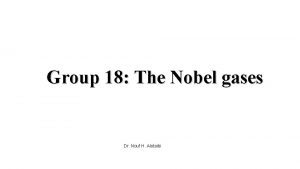 Nobel gases