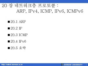20 ARP IPv 4 ICMP IPv 6 ICMPv