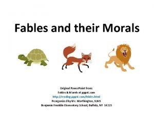 The lion and mouse story moral