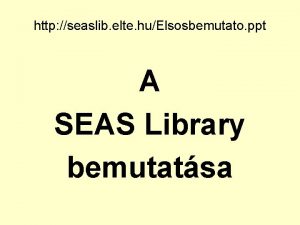 Seas library