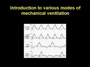 Introduction to various modes of mechanical ventilation APRV