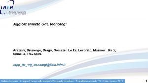 Aggiornamento Gd L tecnologi Arezzini Brunengo Drago Gomezel