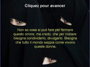 Cliquez pour avancer Non so cosa si pu