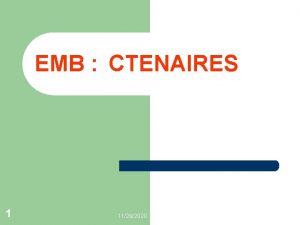 EMB CTENAIRES 1 11262020 1 DEFINITION ET CARACTERES