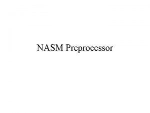 Nasm macro Nasm macro