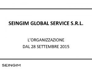 Seingim global service srl