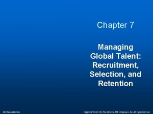 Global recruitment selection