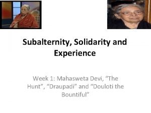 Draupadi by mahasweta devi questions and answers