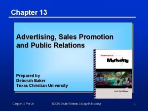 Public relations sales promotion