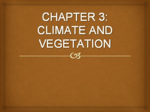 Chapter 3 section 1 seasons and weather