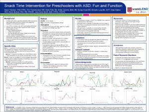 Snack Time Intervention for Preschoolers with ASD Fun